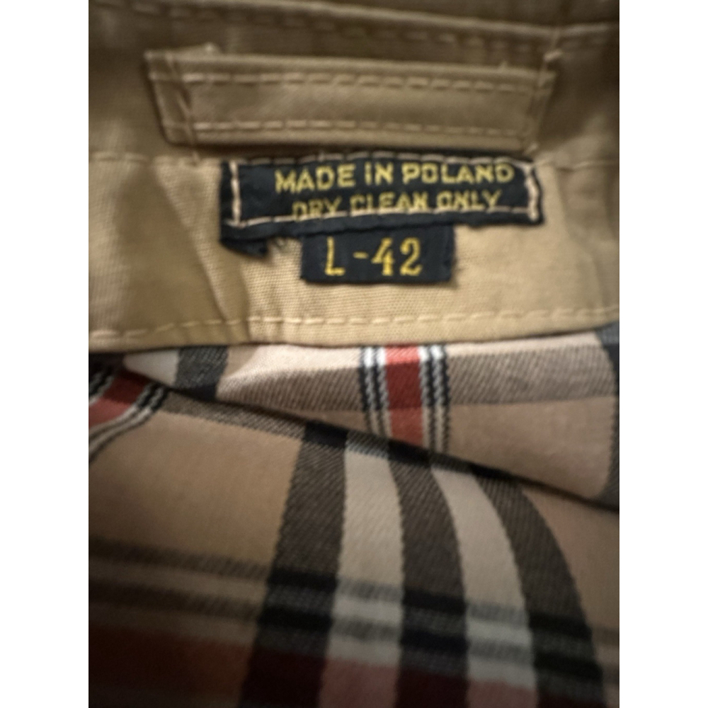 Vintage Men’s Large Trench Coat Double Breasted No Lining Size 42R - Picture 11 of 11